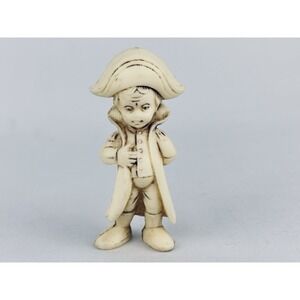 Vintage Made In Italy Plastic Boy Figurine - Ivory Colored - Toy